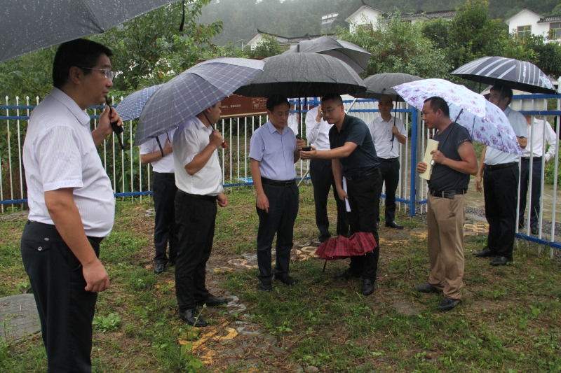 组移交群众信访及现场交办问题整改工作,市目标绩效办主任潘竟先陪同